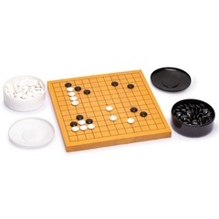 Shin Kaya Beginner’s Reversible 13×13 / 9×9 Go Game Set Board (0.8-inch) with…