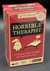 Horrible Therapist Game by Exploding Kittens Oatmeal 17+ NEW w/EXCLUSIVE PLAYMAT