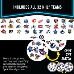 MasterPieces Game Day NHL Spot It Board Game For Kids, Adults, and Family *NEW*