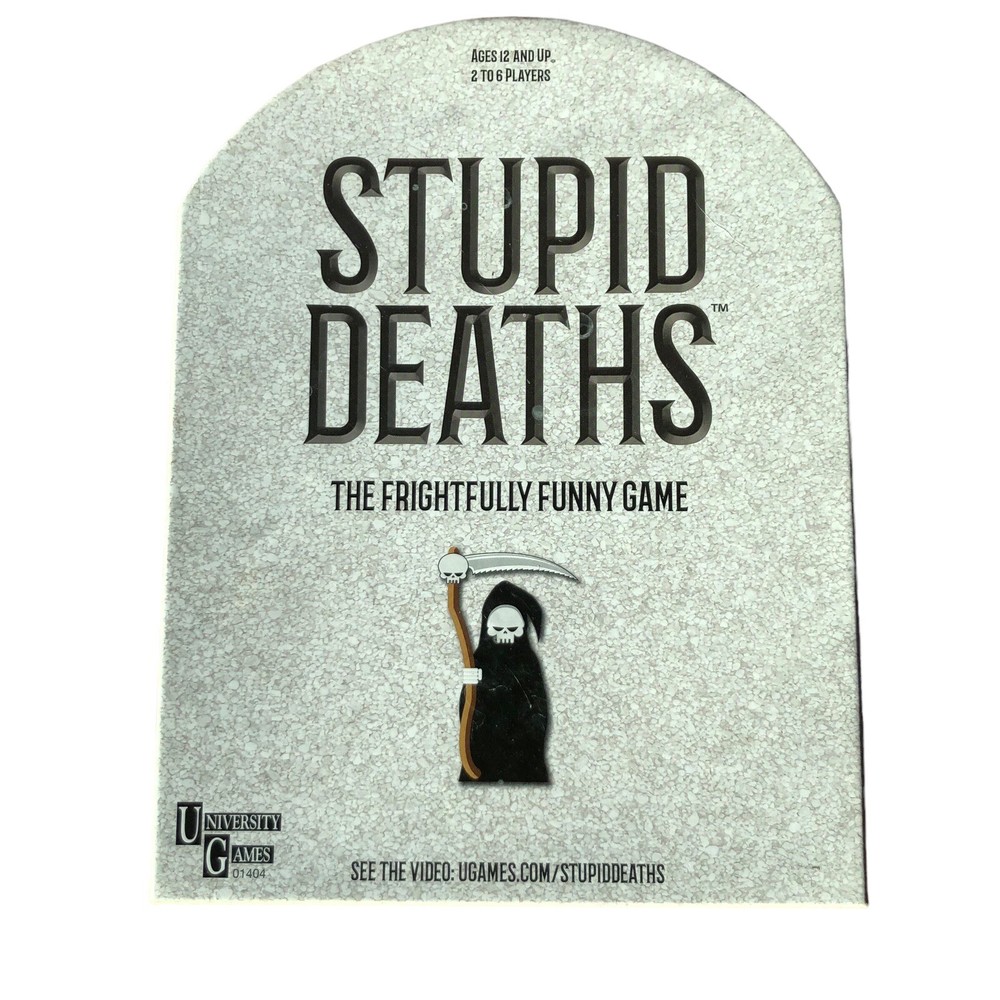 Stupid Deaths Kids Halloween Night Board Game Trivia Fun Party Teens 12 To Adult