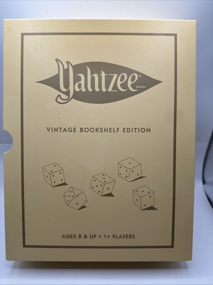 Yahtzee Vintage Bookshelf Edition Complete Bookshelf Dice WS Game Company