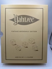 Yahtzee Vintage Bookshelf Edition Complete Bookshelf Dice WS Game Company