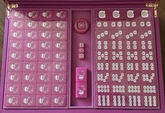 Hello Kitty Mahjong tiles Set pink mahjong rare limited 43×30.5×8.5cm Japan