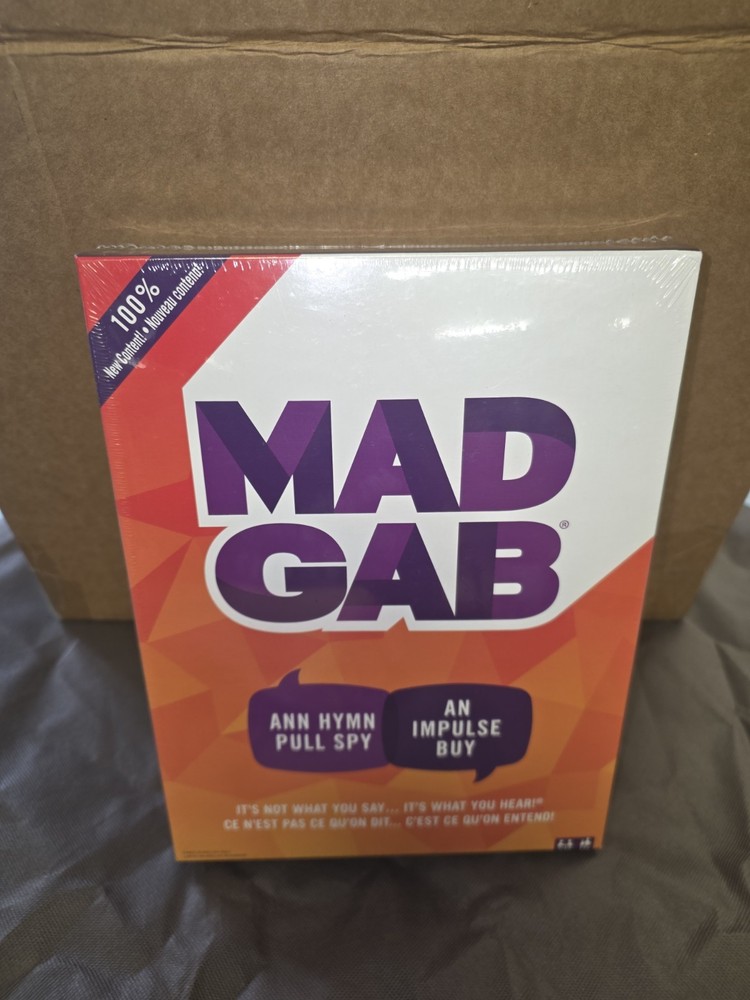 Mad Gab Mattel Party Card Game 2017 Edition NEW CONTENT SEALED NEW