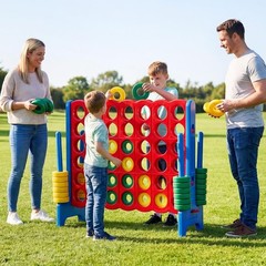 Classic Jumbo 4-to-Score Game Set – Engaging Fun for All Ages, Easy to Clean!