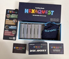 HEXAQUEST Tumbling Heads Strategic Trivia Game KICKSTARTER Second Edition Bundle