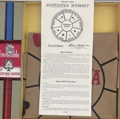 1957 Parker Brothers Bonanza Rummy Game Board Game 1957