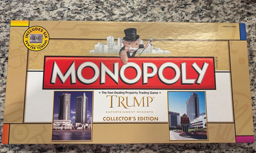 Trump Entertainment Resorts Collector’s Edition Monopoly Game! Never played!