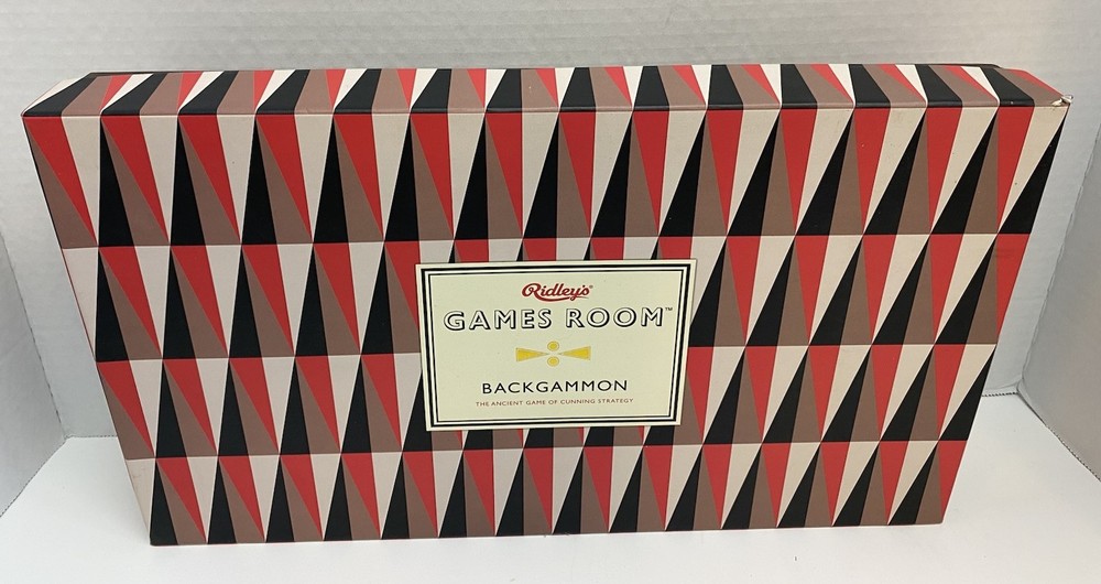 Ridley’s Games Room BACKGAMMON The Ancient Game Of Cunning Strategy New/Open-Box