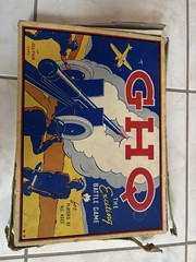 Vintage GHQ BOARD GAME Military War battle strategy FAIRCHILD wwii 40s Art Deco