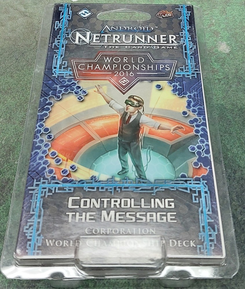 Android Netrunner World Championship Deck 2016 Controlling the Message Sealed