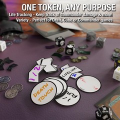 Fadestone Forge MTG Mini Dry Erase Token Set – 50 5.5 x 7 x 0.1 inches