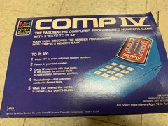 Vintage 1977 Milton Bradley Comp IV – Complete In Box Clean Unfaded WORKS