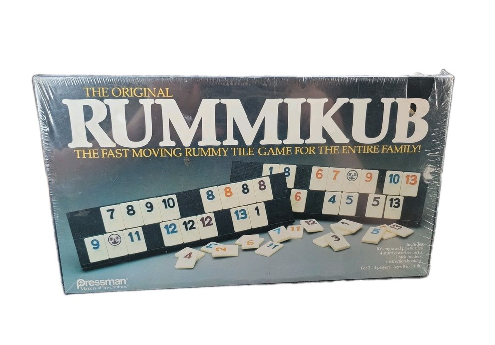 The Original Rummikub Pressman 1980 No 400 Vintage Rummy Tile Game New Sealed