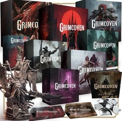 Awaken Realms Grimcoven Board Game Boss Pledge + Renegade Hunter Expansion