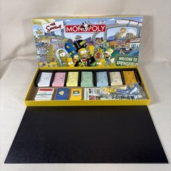 The Simpsons Monopoly Board Game Welcome to Springfield 2001 Hasbro Complete