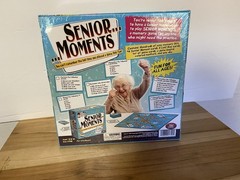 NIB Senior Moments Board Game by TDC Games – Ages 12+/ 2-8 Players–Family Fun