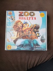 New Sealed Zoo Regatta Board Game By Bombat Games 3in1 4-12 Years 2-4 Players
