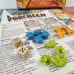 Parcheesi Board Game Milton Bradley Classic Game of India 2001 Vintage