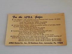 1962 APBA Professional Golf Game Complete With Extra Card Set (32ATG) Nice!