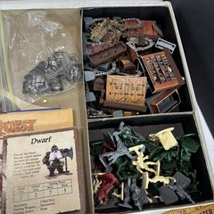 Hero Quest Board Game – 1989 Milton Bradley-Complete- Organized – Read