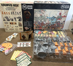 Rising Sun Daimyo Box Kickstarter Exclusive CMON Eric Lang COMPLETE Good Condit