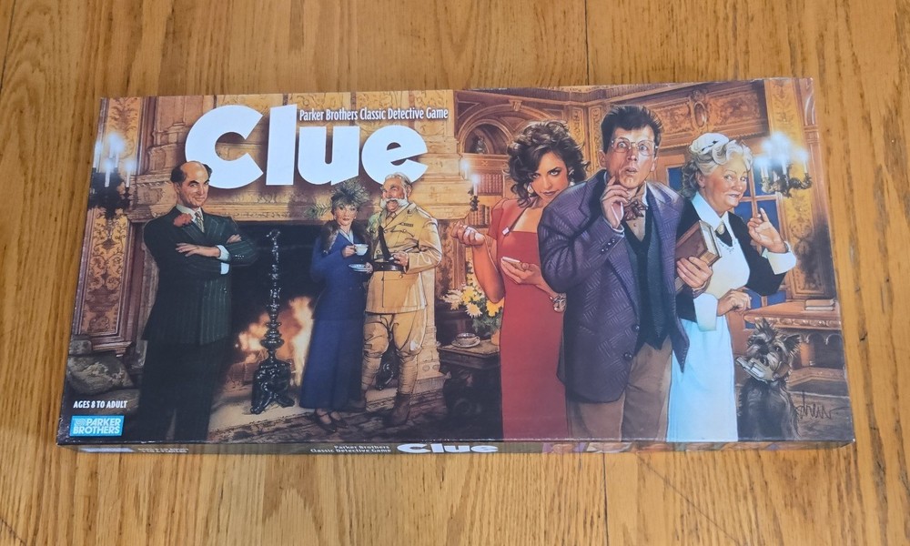 Parker brothers classic detective board game clue complete
