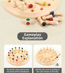 Gowinbaby Memory Chess Matching Game: Family Board Games for Kids and Adults, Mo