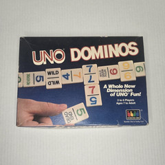 International Games UNO Dominos Tile Game Complete w/ Instructions 2-6 1986
