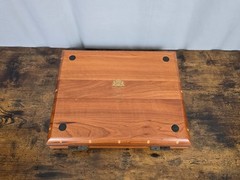 1999 NOBLE GAMES Limited Edition DAVID RIPLEY 66/250 Leather & Wood Backgammon!