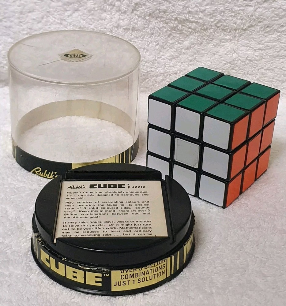 🔶RUBIK’S CUBE 1980 ORIGINAL IDEAL TOY CORP W/ BOX INSTRUCTION VINTAGE PACKAGING