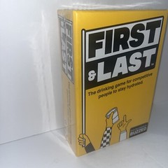 First & Last Drinking Card Board Game Hunch Studios 2021 Buzzed FL455 New Sealed