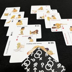 Sex Cards Sex Dice Set Couples Games – 54 Positions Cards Sex Game with 2 Glo…