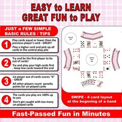 3Z Living Swipe Card Game – Fun & Strategy for14+, Adults, Seniors – 2 to 8 P…