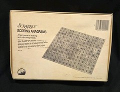 Scrabble Scoring Anagrams Vintage Board Game 1975 Complete