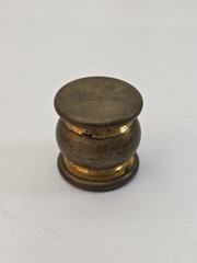 Vintage 90s Rohks The Original Bomber Solid Brass Pirate Skull Pog Slammer Foil