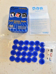 The Original LCR Left Center Right Dice Game Blue Tin George & Company