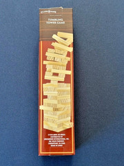 5 Games 55 Piece Dominoes, Brain Teasers, Mini Checkers, (2) Tumbling Towers
