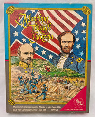 Marching Through Georgia – Clash of Arms 1990 – Complete – Bookshelf Board Game