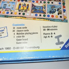 Ravensburger Madeline’s House Vintage 1995 Board Game Made In Germany Incomplete