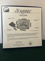 Scrabble Revolving Deluxe Edition 1987 Crossword Word Game Complete Puzzle Board