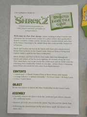 SHREK 2 Twisted Fairy Tale Complete Board Game 2004 Milton Bradley