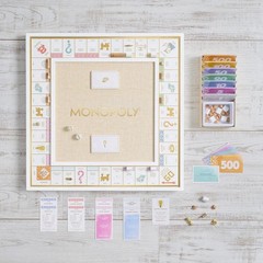 Mark & Graham Wood Monopoly Game Set Luxury Wooden Board Family Night Gift New