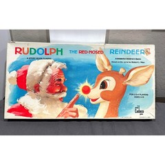 Vintage 1977 Rudolph the Red-Nosed Reindeer Cadaco Board Game Complete