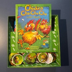 Chicken Cha Cha Cha Board Game 100% COMPLETE Zicke Zacks Rio Grande Games