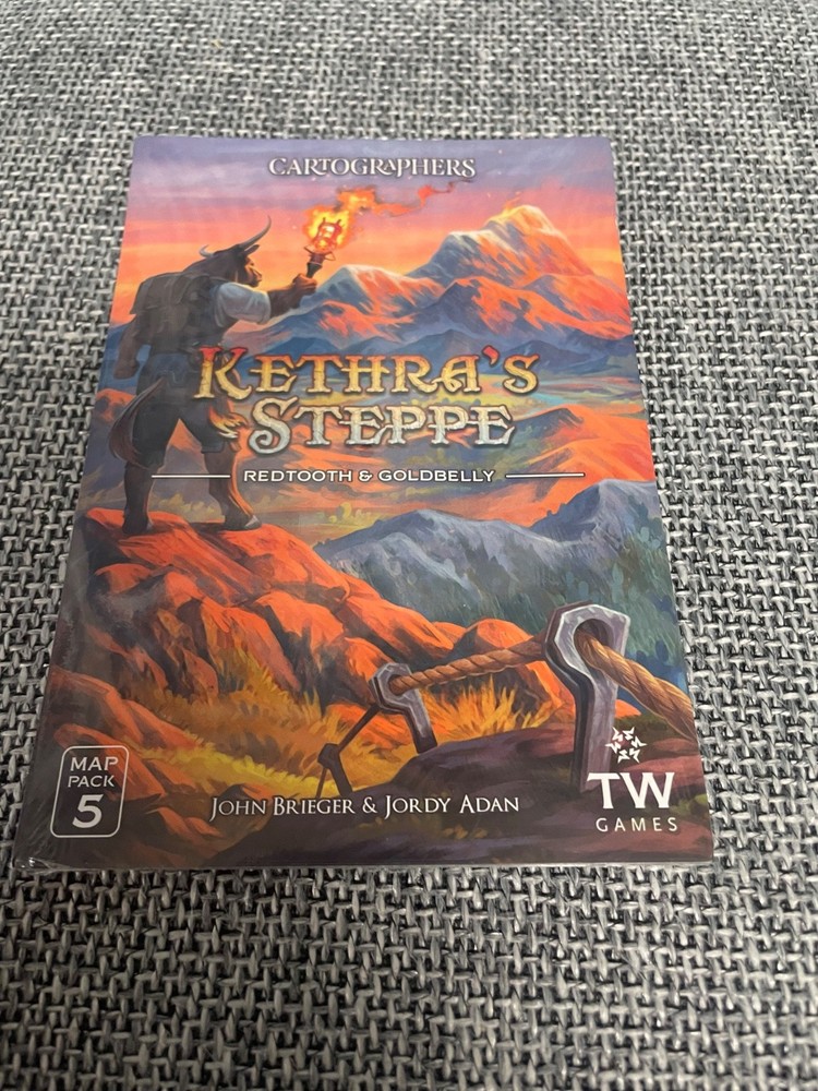 Thunderworks Games Cartographers Kethra’s Steppe Redtooth & Goldbelly Pack 5 MIP