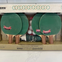 *Rare* VTG Regent Deluxe Tournament Table Tennis Set Orig Box Ping Pong UNUSED
