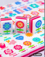 American Mahjong Tile Set 4 Layer 166 Acrylic Mahjong Tiles Engraved