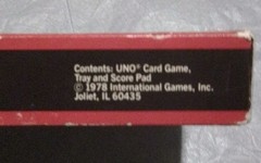 Deluxe UNO game – 1978 edition 90% complete w/box missing ( -7 cards )