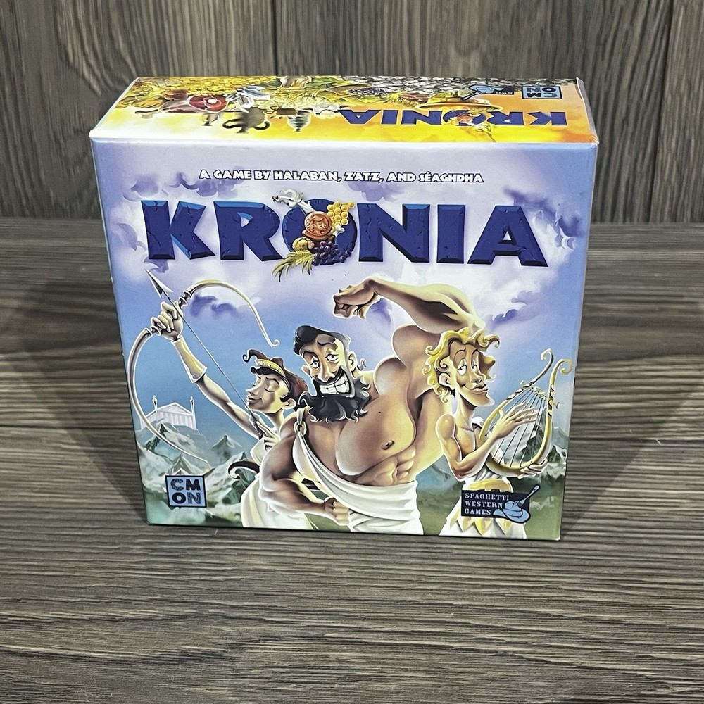 Kronia Ancient Gods Board Game by CMON 2016, 2-5 players age 14+ COMPLETE